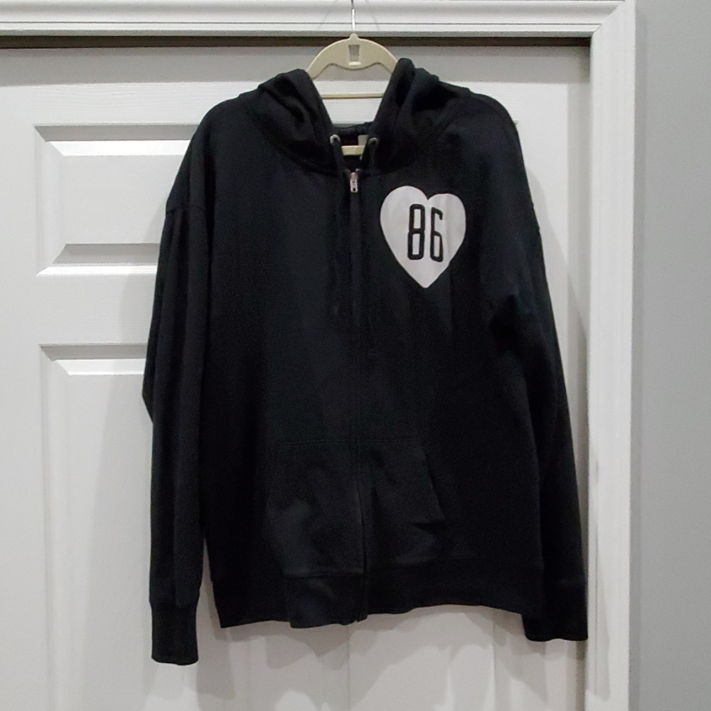 VS PINK Black and White Hoodie